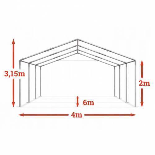 Carcasa sere de gradina 6x4x3 15m