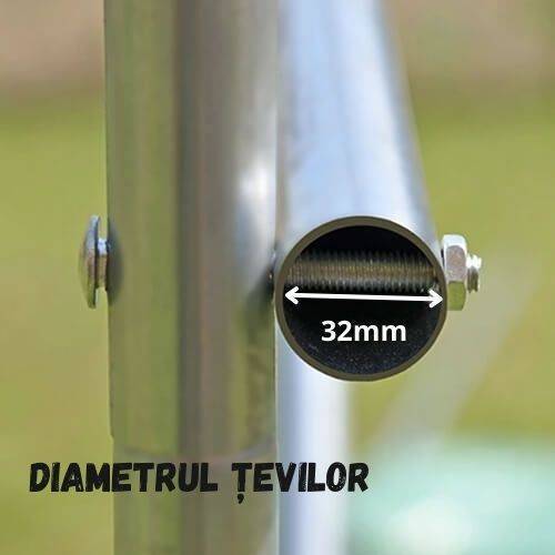 Tevi metal cu diametrul 32mm pentru sere gradina