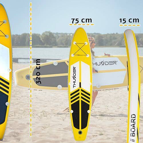 Placa de surfing galben   320cm