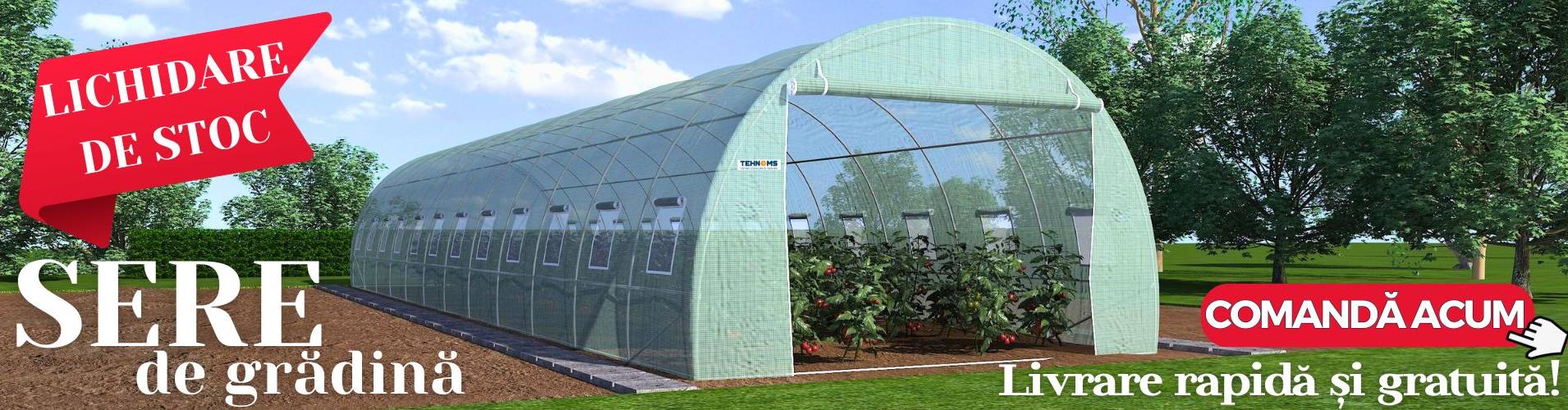 Sere de gradina din Polonia cu cadou sistem de picurare