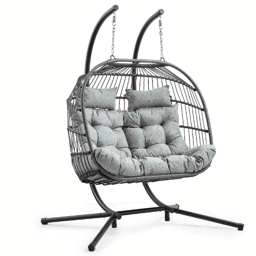 Balansoar de tip cocon 2 SEATER Grey 2