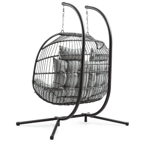 Balansoar de tip cocon 2 SEATER Grey 4