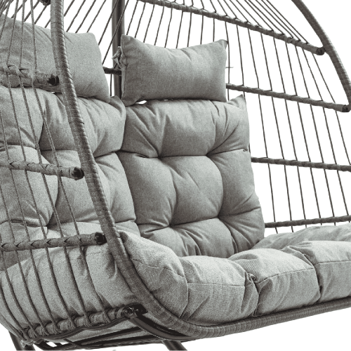 Balansoar de tip cocon 2 SEATER Grey 5