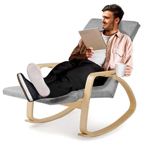 Fotoliu balansuar Suzi gri deschis 280000 4