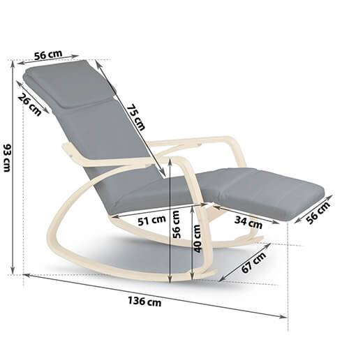 Fotoliu balansuar Suzi gri inchis 280000 8