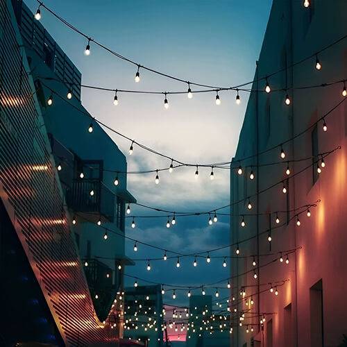 Ghirlanda led terasa 20 becuri LED 20m 3