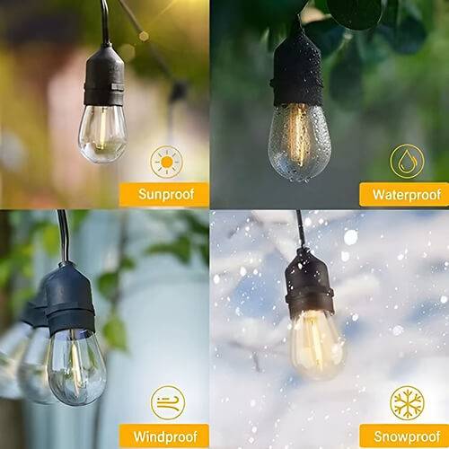 Ghirlanda led terasa 20 becuri LED 20m 4