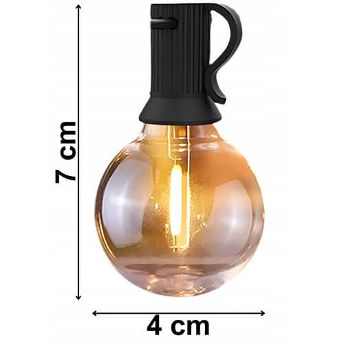 Ghirlanda led terasa 20 becuri LED 15m 5