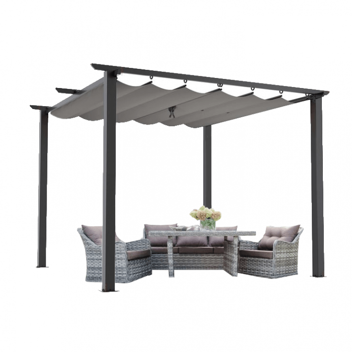 Pergola 3x3 gri 700 700