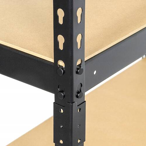 Raft negru 183x90x40cm NLA265CZ 3