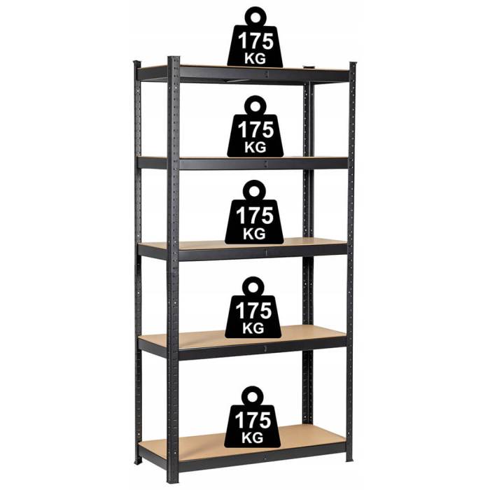 Raft negru 180x90x40cm ROC175CZ 6 700 700