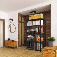 Raft negru 180x90x45cm WLA265 2