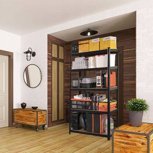 Raft negru 180x90x45cm WLA265 2
