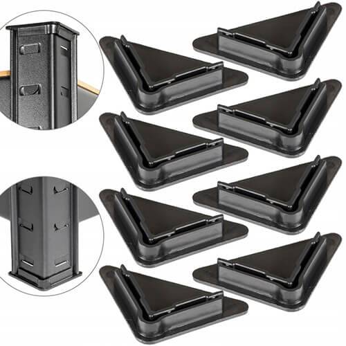 Raft negru 180x90x45cm WLA265 3