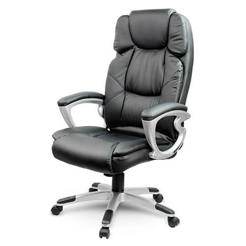 Scaun de birou din piele neagra Sofotel EG 227 1