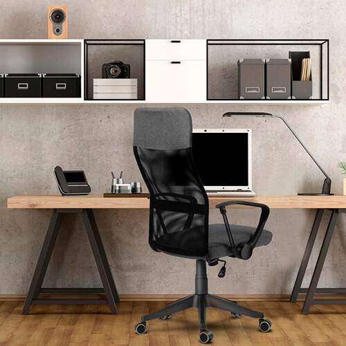 Scaun de birou plasa Sydney II negru 2450 8