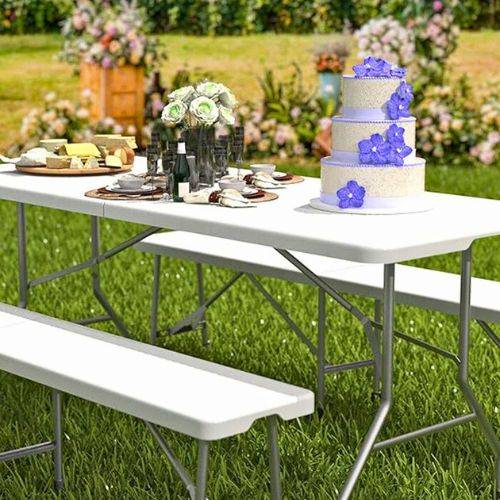 Scaun pliabil catering 1 8m alb 2