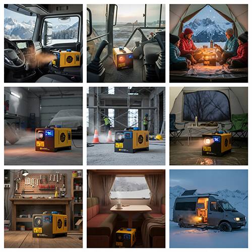 Incalzitor pe motorina MP 461 1 s 5kw 12V 24V 220V 5