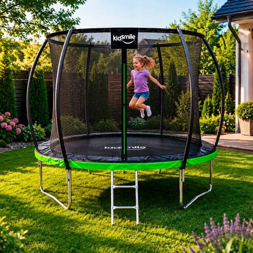 Trambulina TO03 255 cm plasa interioara verde 2