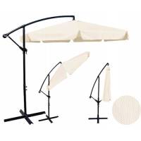 Umbrela de gradina 350 cm bej deschis 2