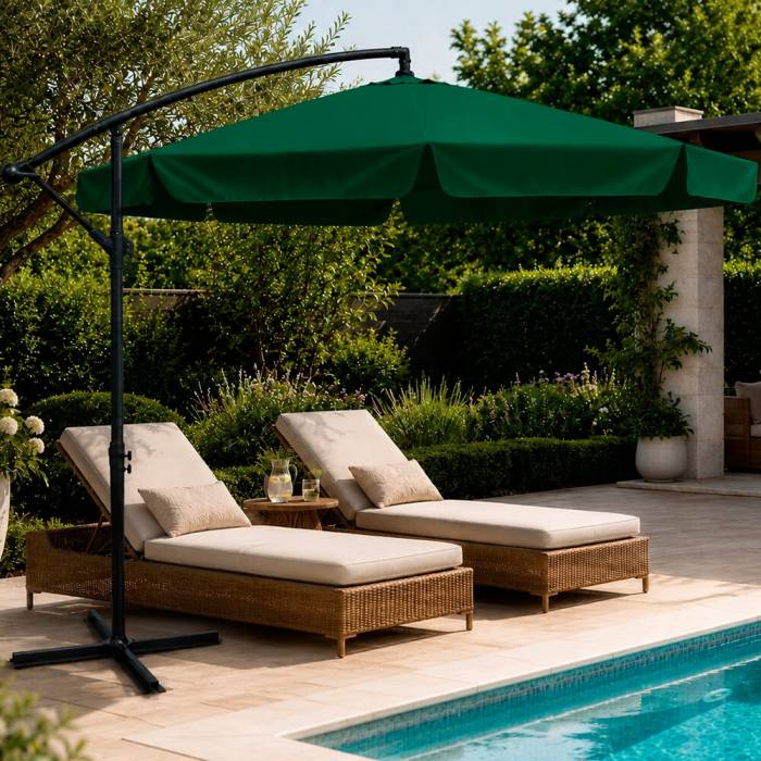 Umbrela de gradina 350 cm verde