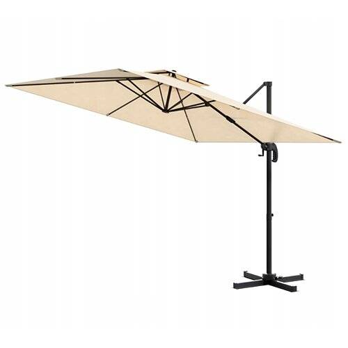 Umbrela de gradina roma 420 cm bej rotatie 360 1