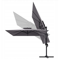 Umbrela 420 cm gri rotatie 360 2