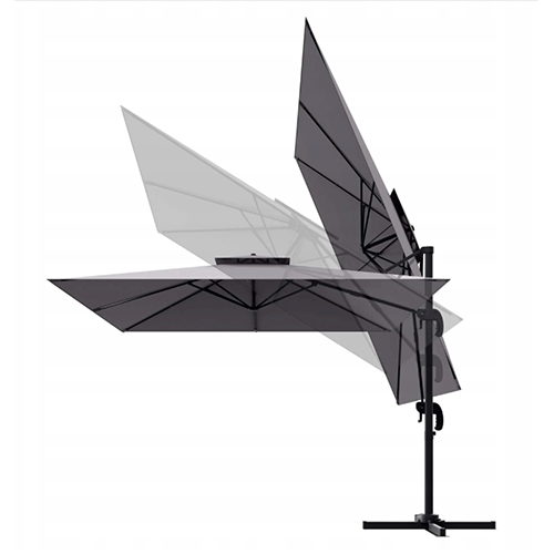 Umbrela 420 cm gri rotatie 360 2