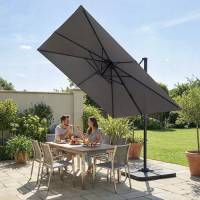 Umbrela 420 cm gri rotatie 360 6